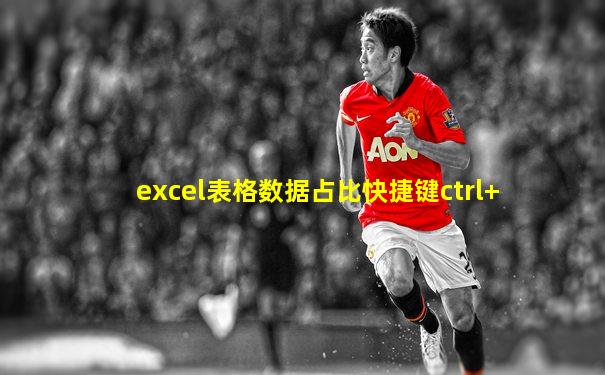 excel表格数据占比快捷键ctrl+