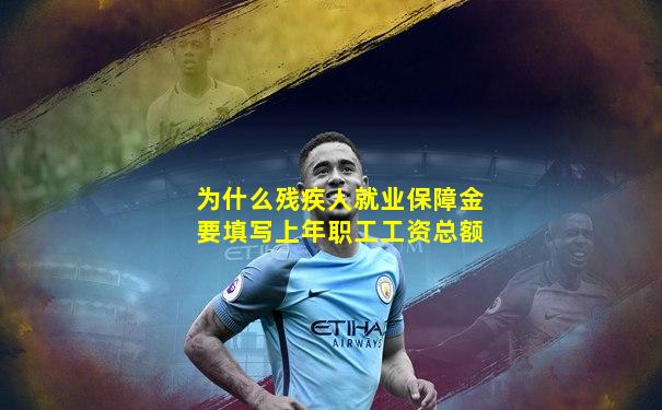 为什么残疾人就业保障金要填写上年职工工资总额