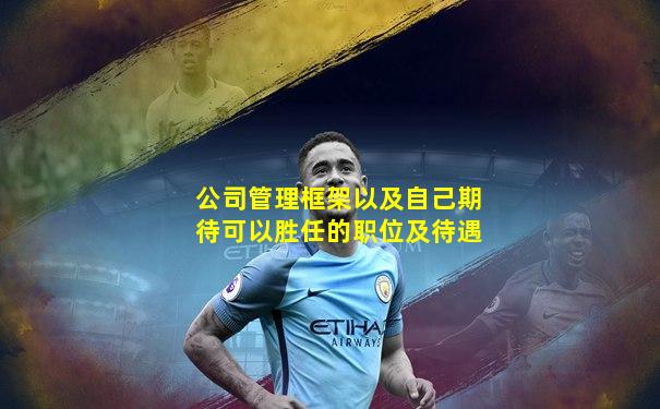 公司管理框架以及自己期待可以胜任的职位及待遇