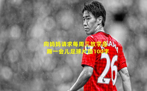 向妈妈请求每周三放学后踢一会儿足球片段100字