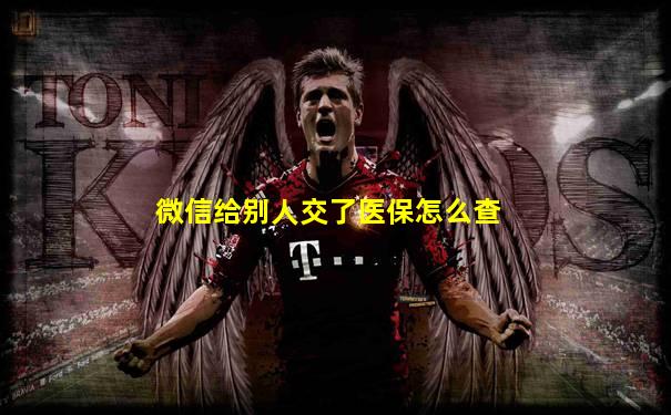 微信给别人交了医保怎么查