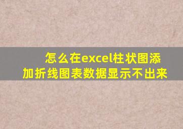 怎么在excel柱状图添加折线图表数据显示不出来
