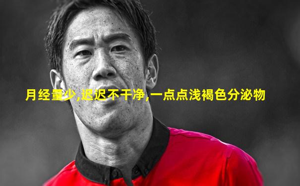 月经量少,迟迟不干净,一点点浅褐色分泌物