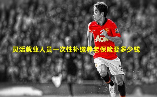 灵活就业人员一次性补缴养老保险要多少钱