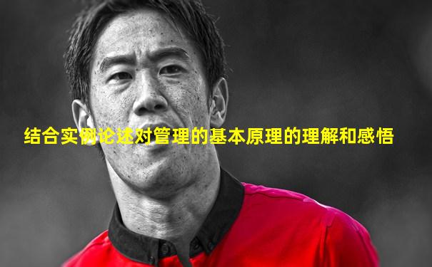 结合实例论述对管理的基本原理的理解和感悟